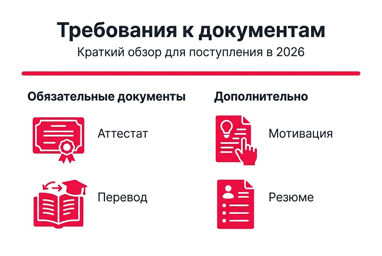 Инфографика: какие документы понадобятся и основные требования к ним