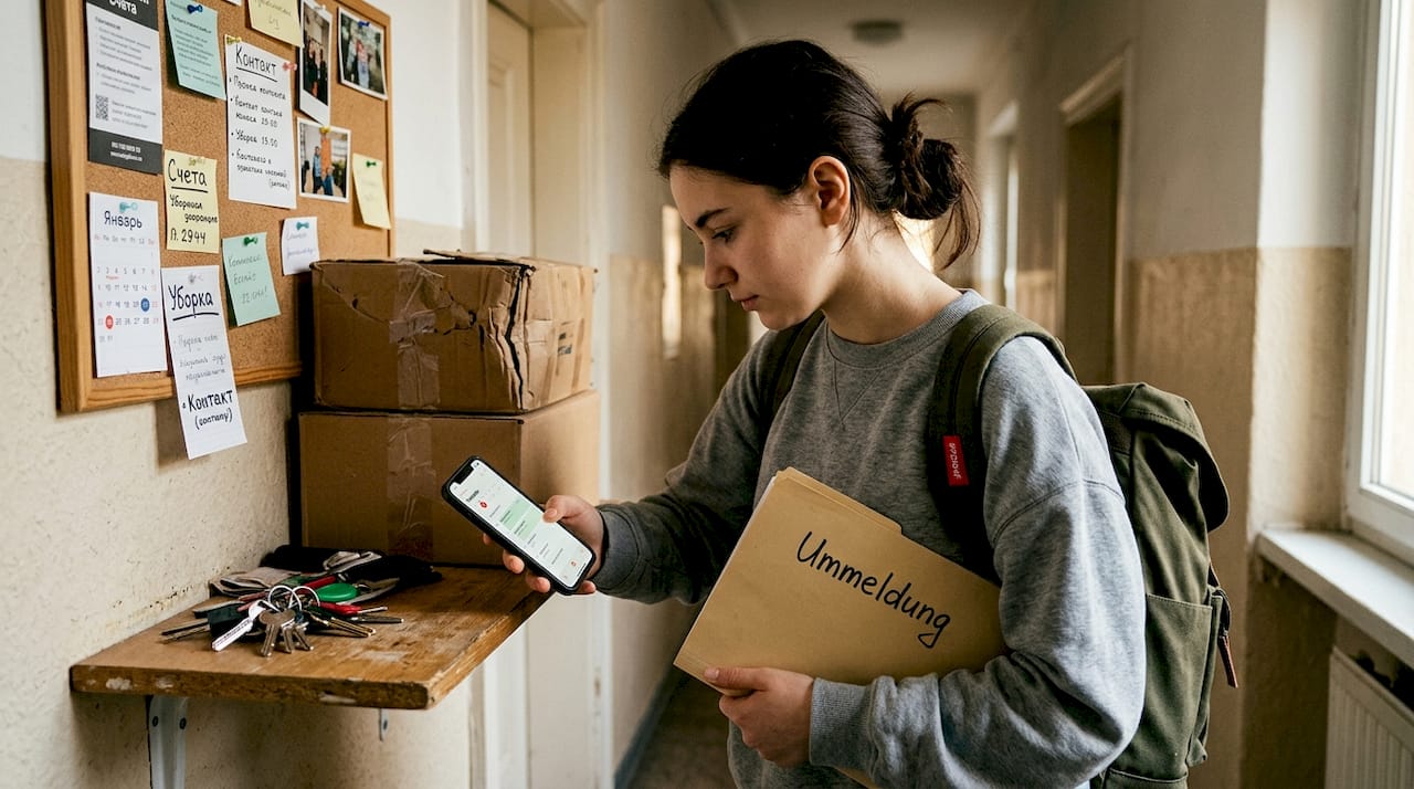 Студент собирает документы для смены места жительства