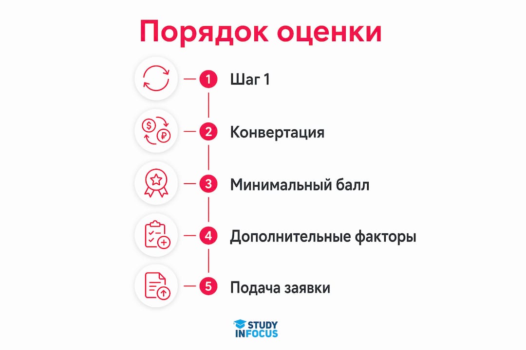 Инфографика: шаги поступления и процедуры отбора
