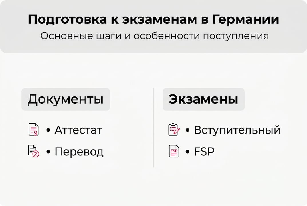 Инфографика: как поступить в университет в Германии — пошаговая инструкция