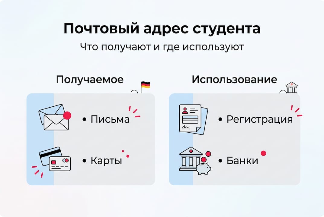 Простая инфографика: как правильно указать адрес студента