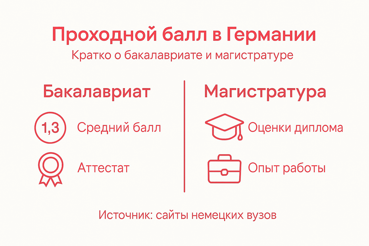 Инфографика: сравнение баллов бакалавриата и магистратуры