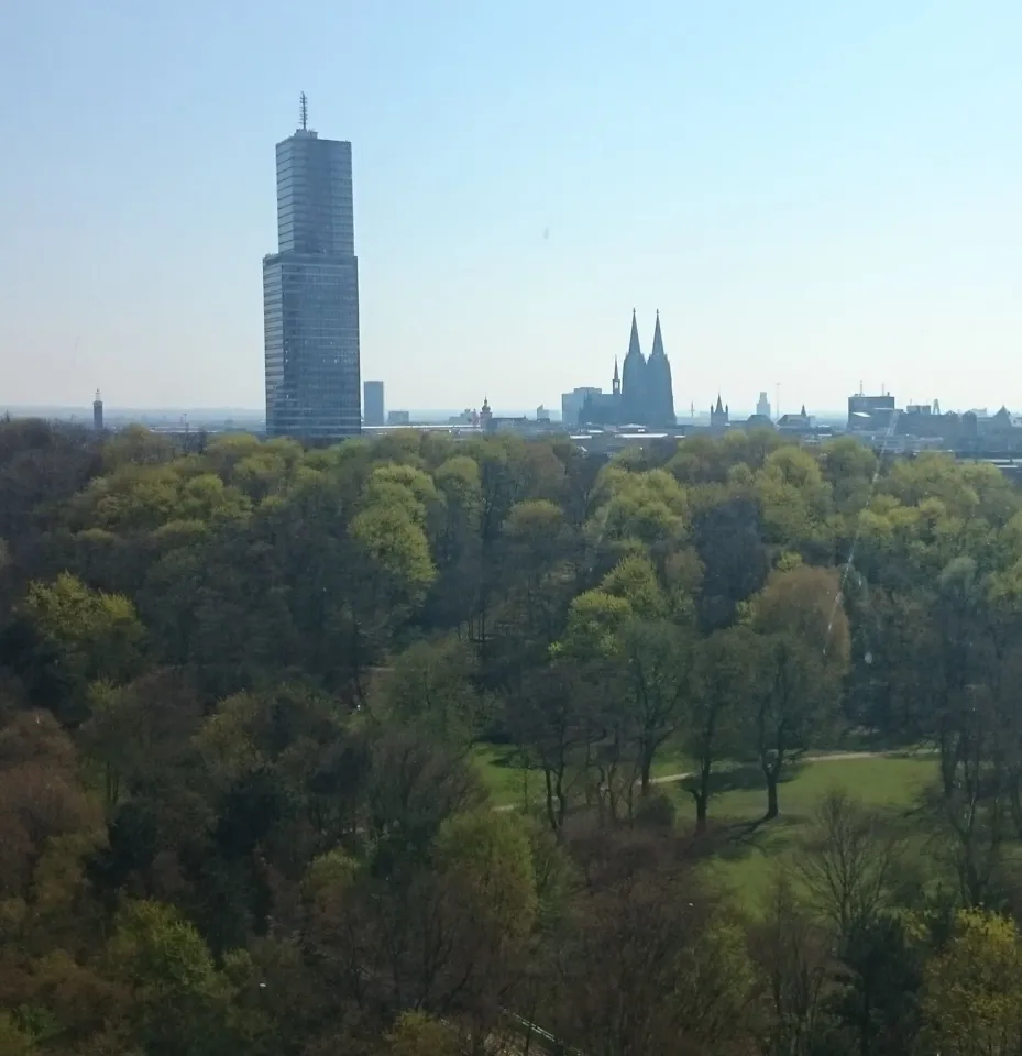 Blick aus dem Schlafzimmer, Köln