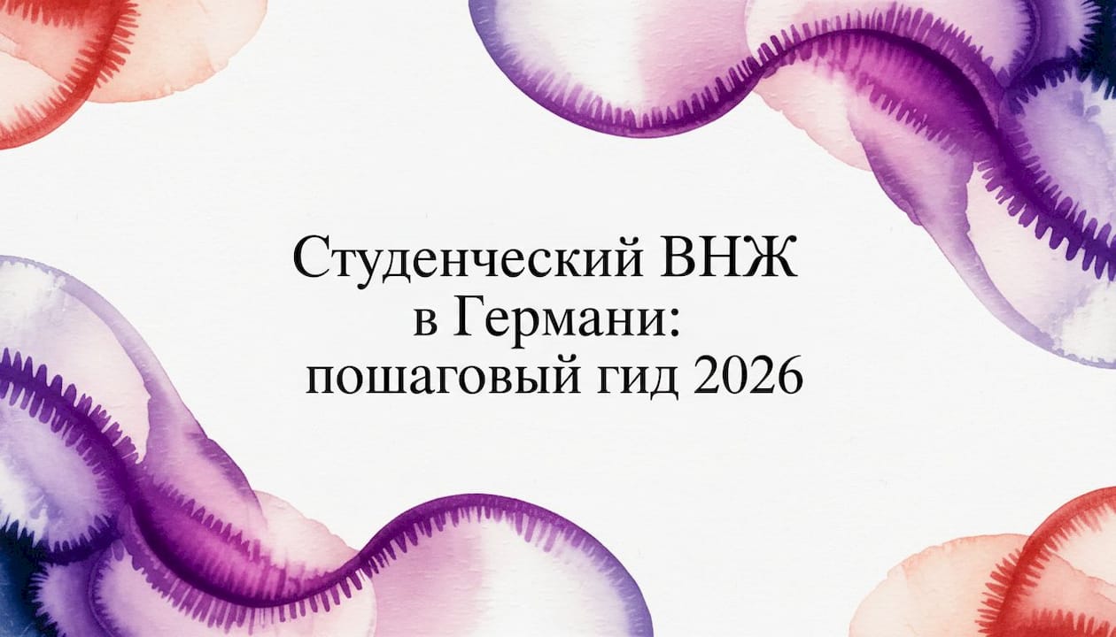 Студенческий ВНЖ в Германии: пошаговый гид 2026