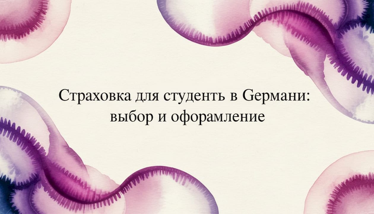 Страховка для студентов в Германии: выбор и оформление