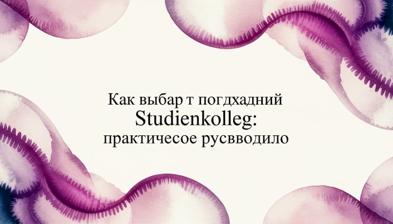Как выбрать подходящий Studienkolleg: практическое руководство