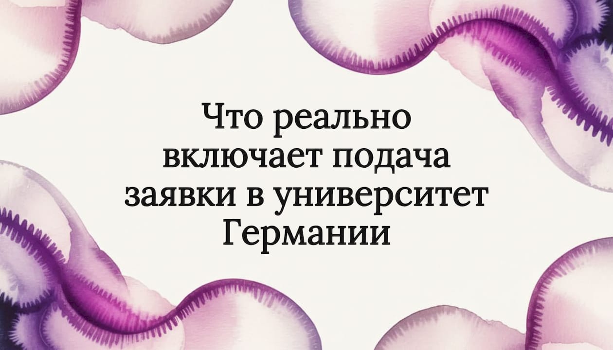Что реально включает подача заявки в университет Германии