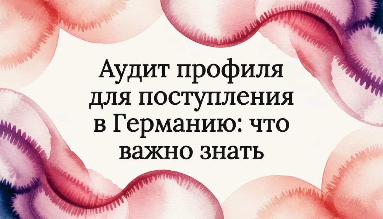 Аудит профиля для поступления в Германию: что важно знать