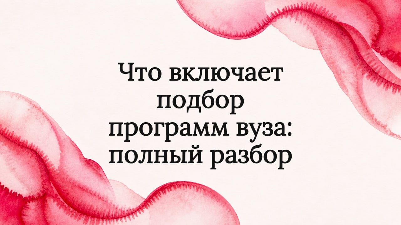 Что включает подбор программ вуза: полный разбор