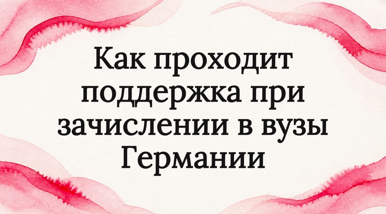 Как проходит поддержка при зачислении в вузы Германии