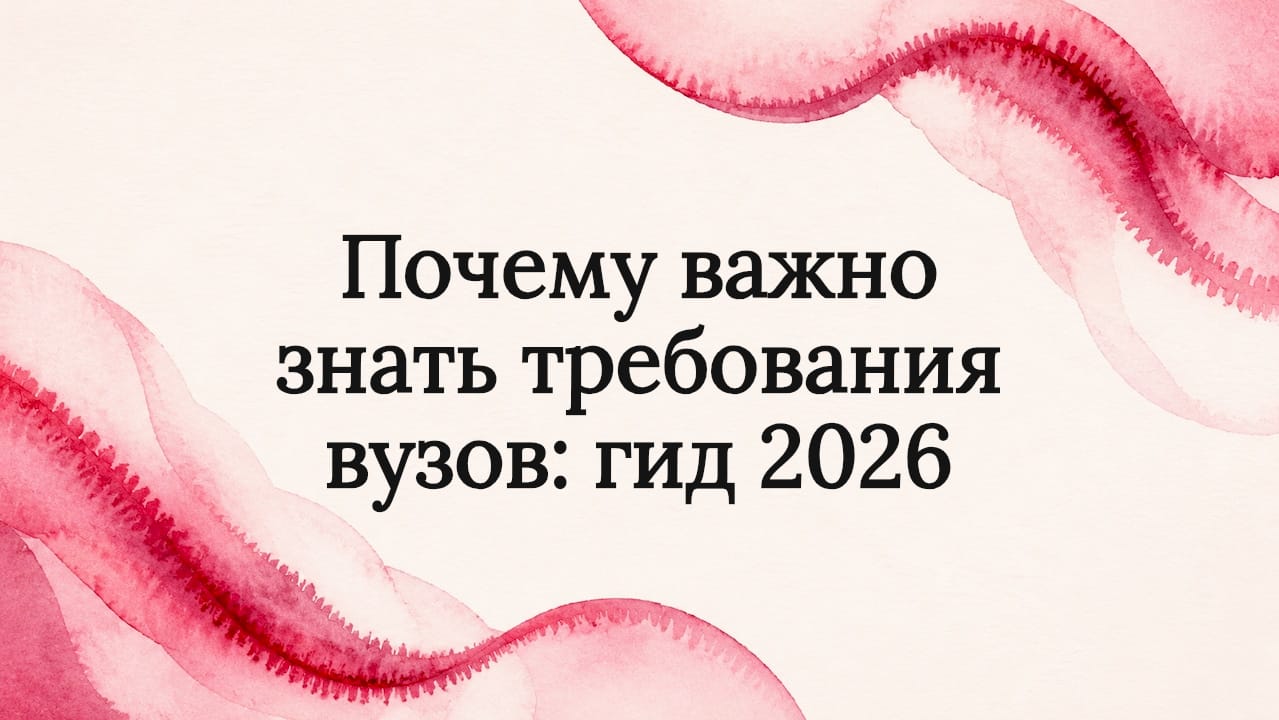 Почему важно знать требования вузов: гид 2026