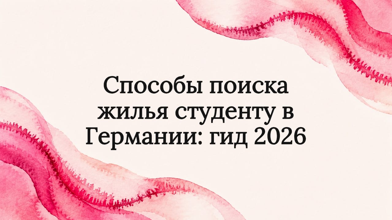 Способы поиска жилья студенту в Германии: гид 2026