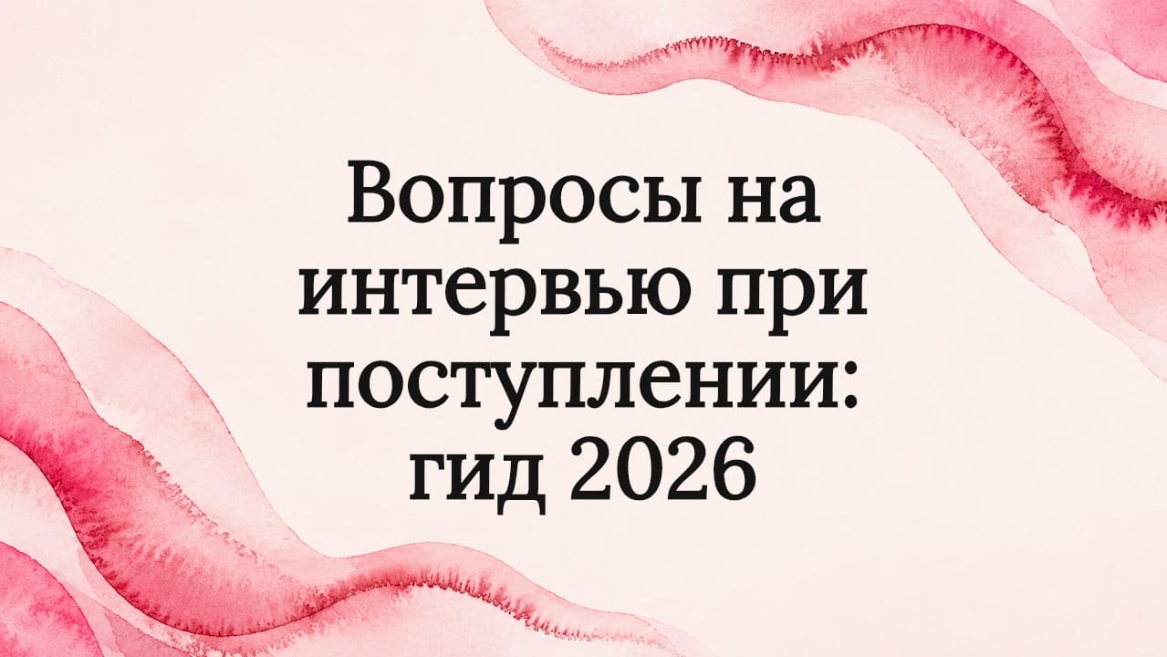 Вопросы на интервью при поступлении: гид 2026