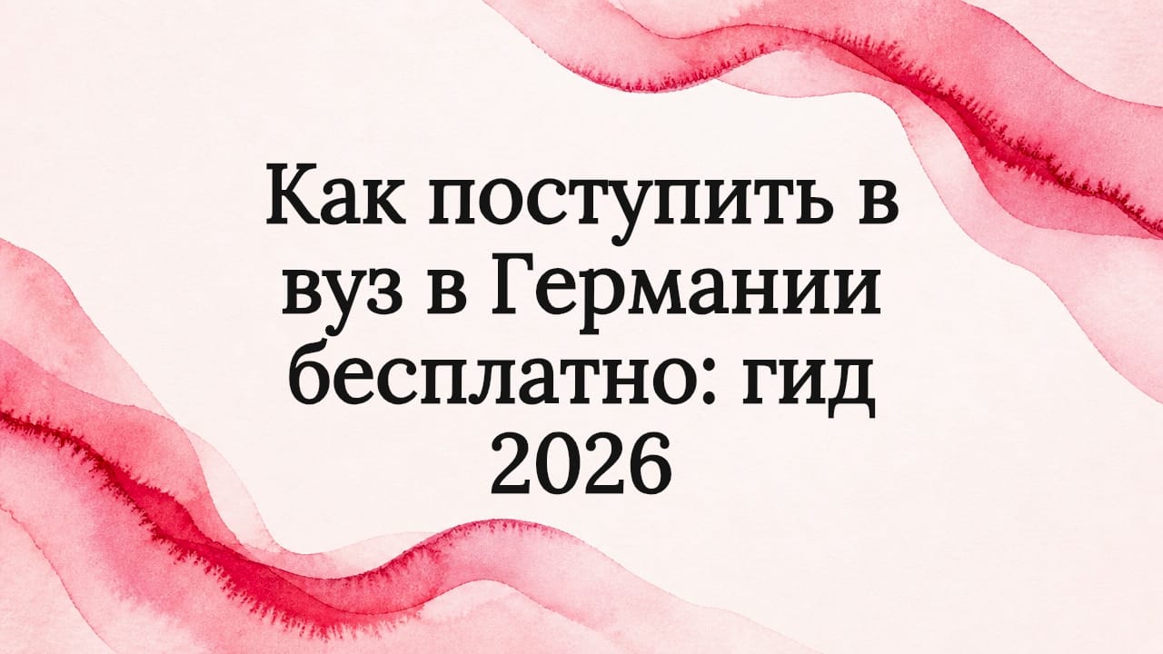 Как поступить в вуз в Германии бесплатно: гид 2026