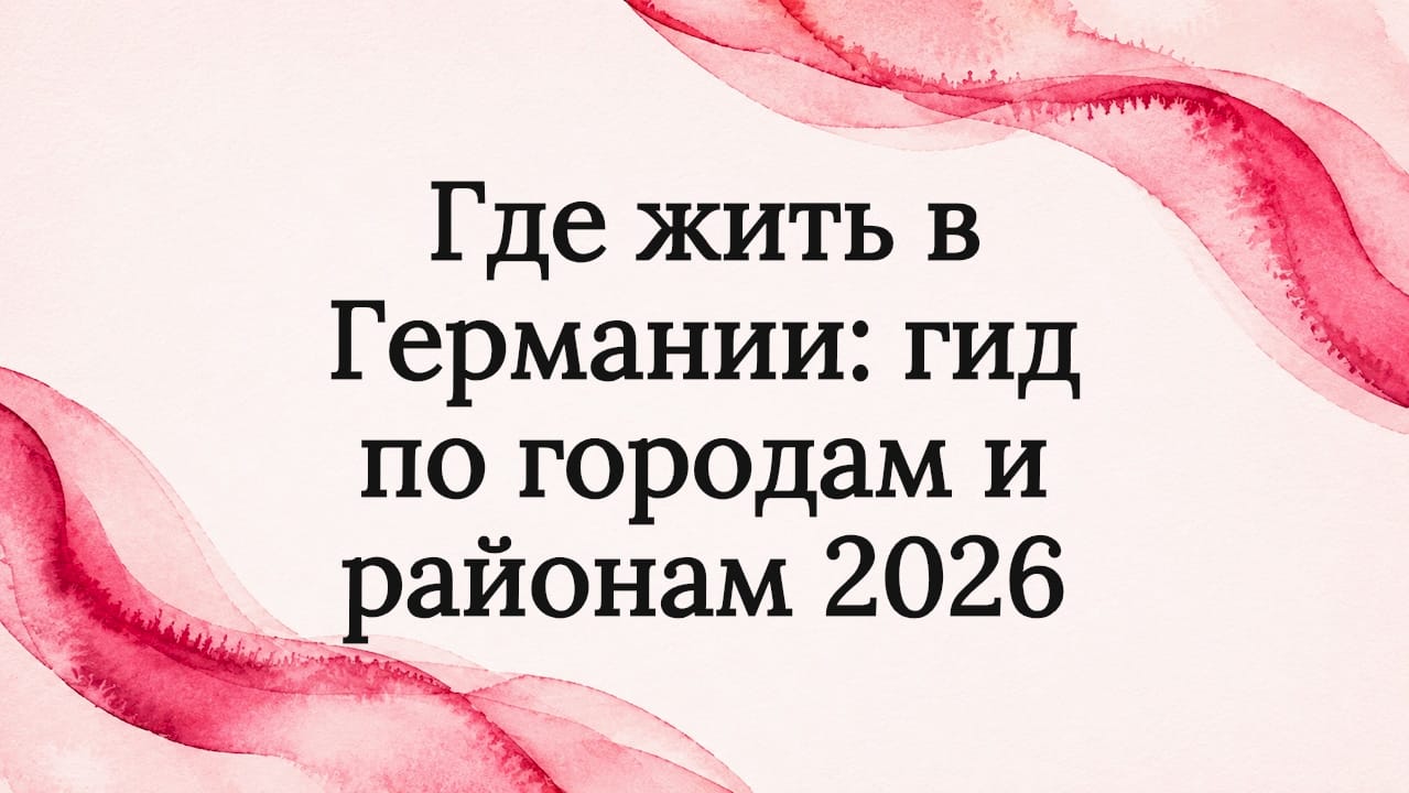 Где жить в Германии: гид по городам и районам 2026