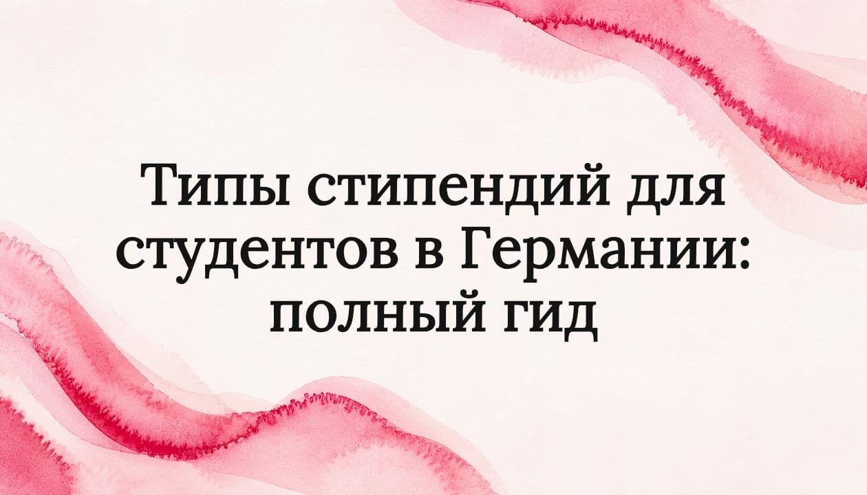 Типы стипендий для студентов в Германии: полный гид