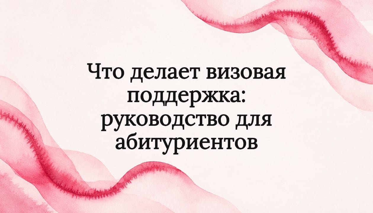 Что делает визовая поддержка: руководство для абитуриентов