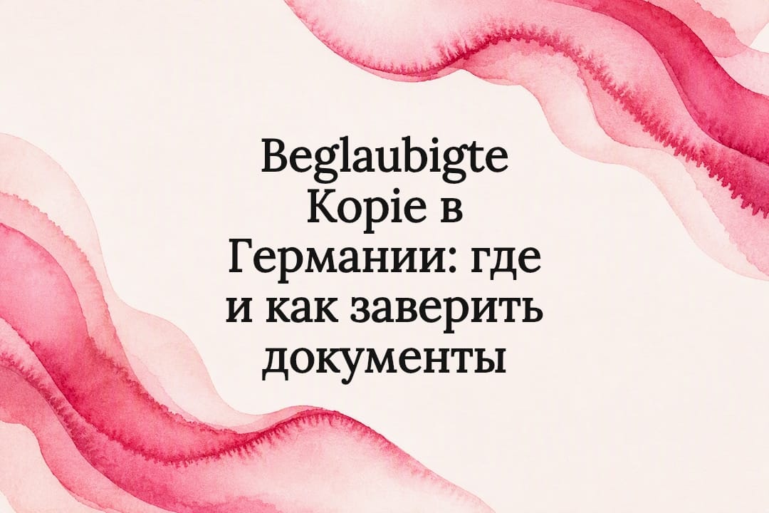 Beglaubigte Kopie в Германии: где и как заверить документы