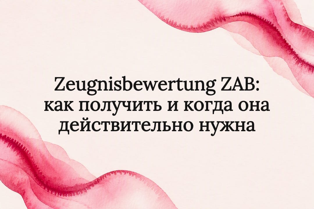 Zeugnisbewertung ZAB: как получить и когда она действительно нужна