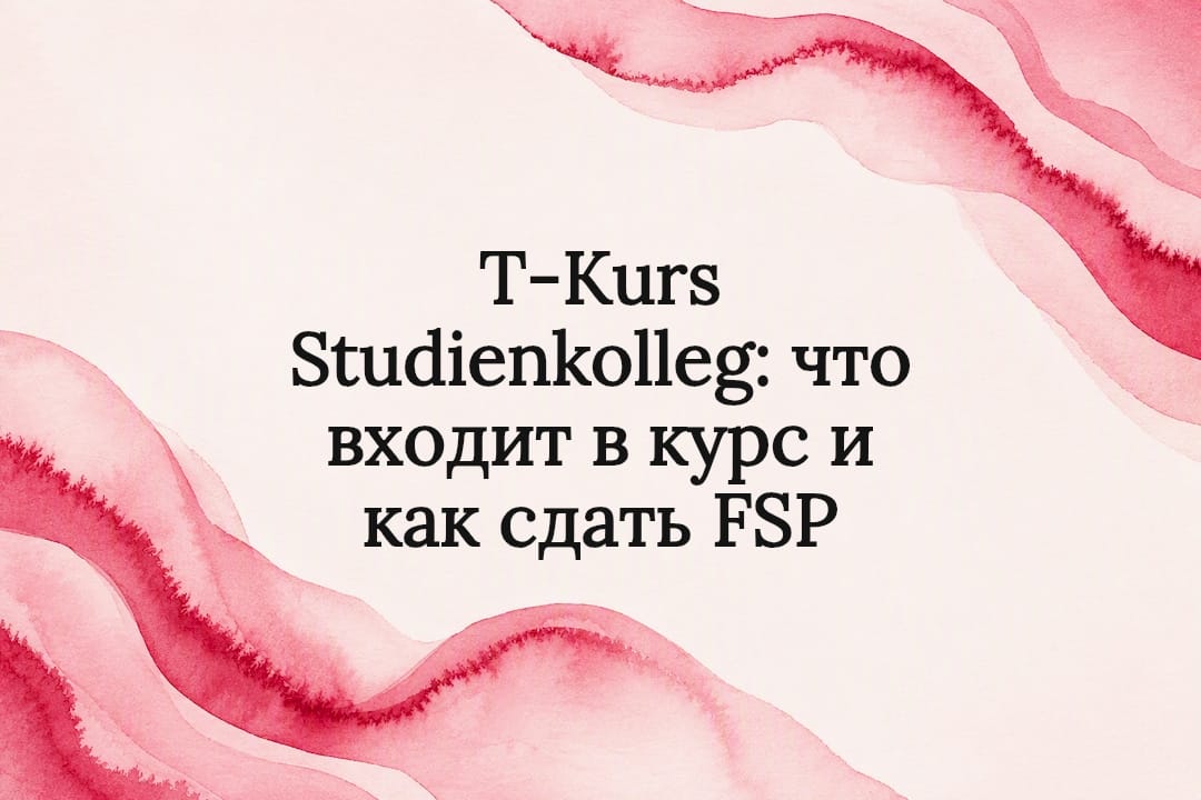 T‑Kurs Studienkolleg: что входит в курс и как сдать FSP