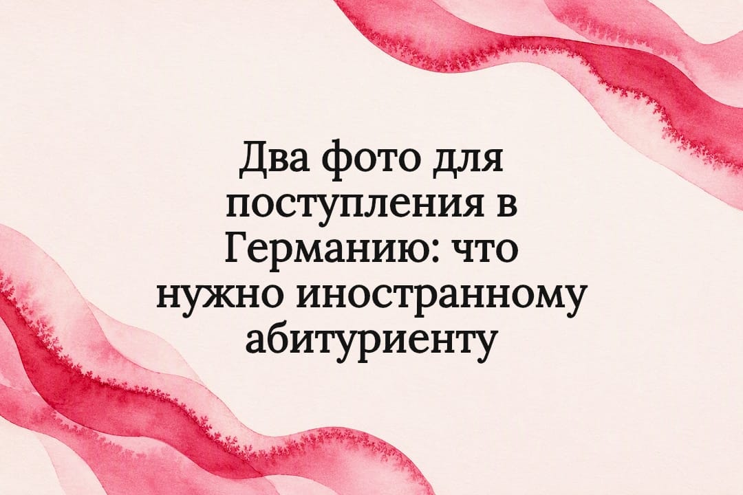 Два фото для поступления в Германию: что нужно иностранному абитуриенту