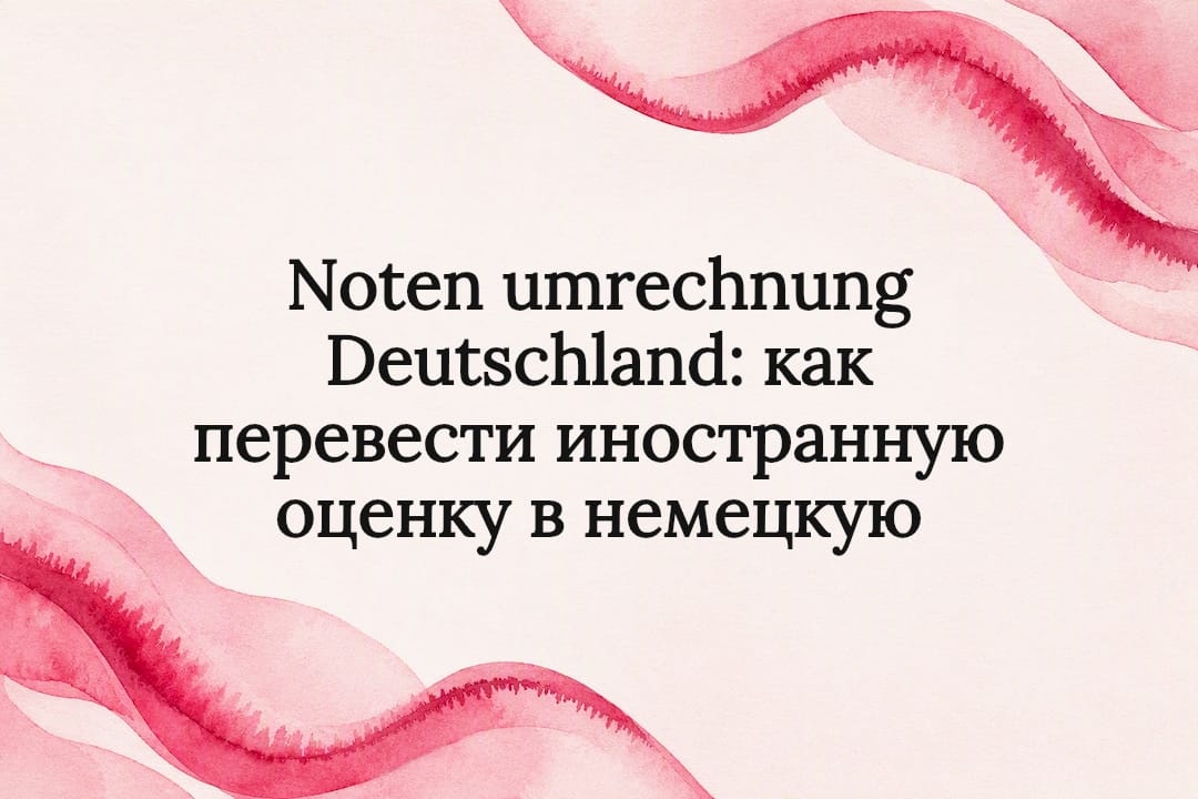 Noten umrechnung Deutschland: как перевести иностранную оценку в немецкую